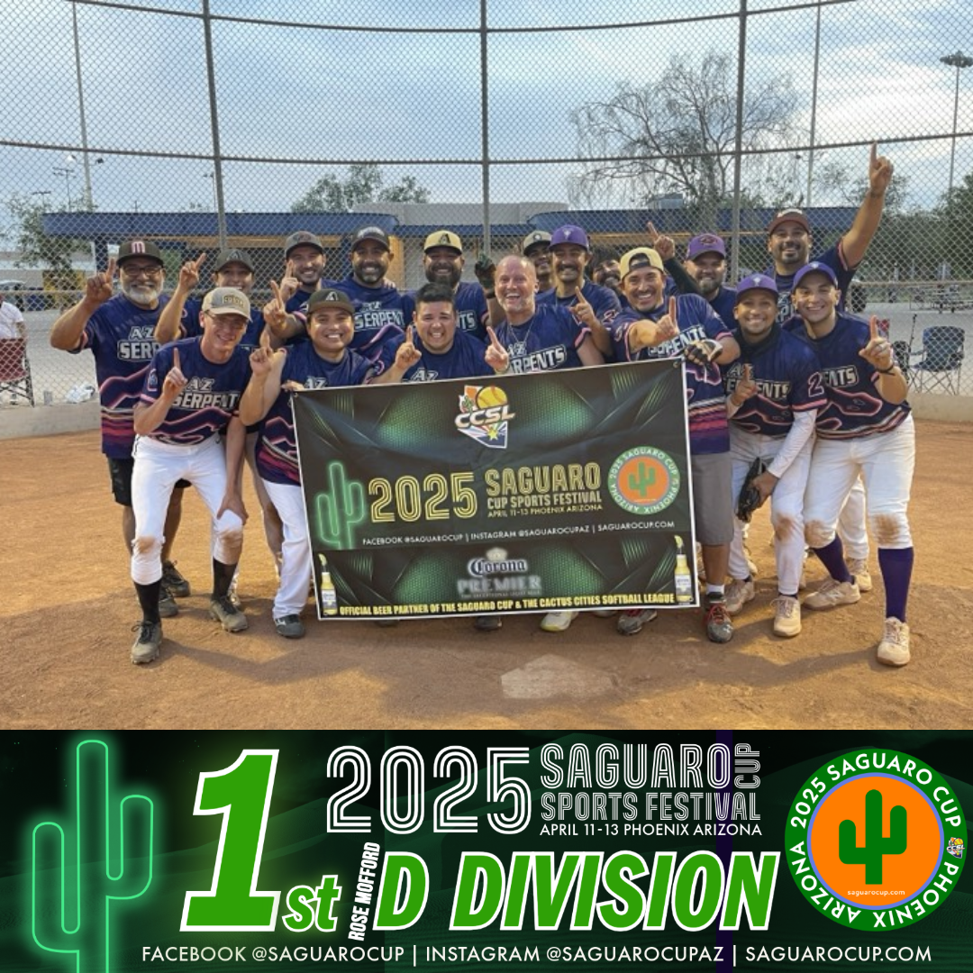 Cactus Cities Softball League | Saguaro Cup 25