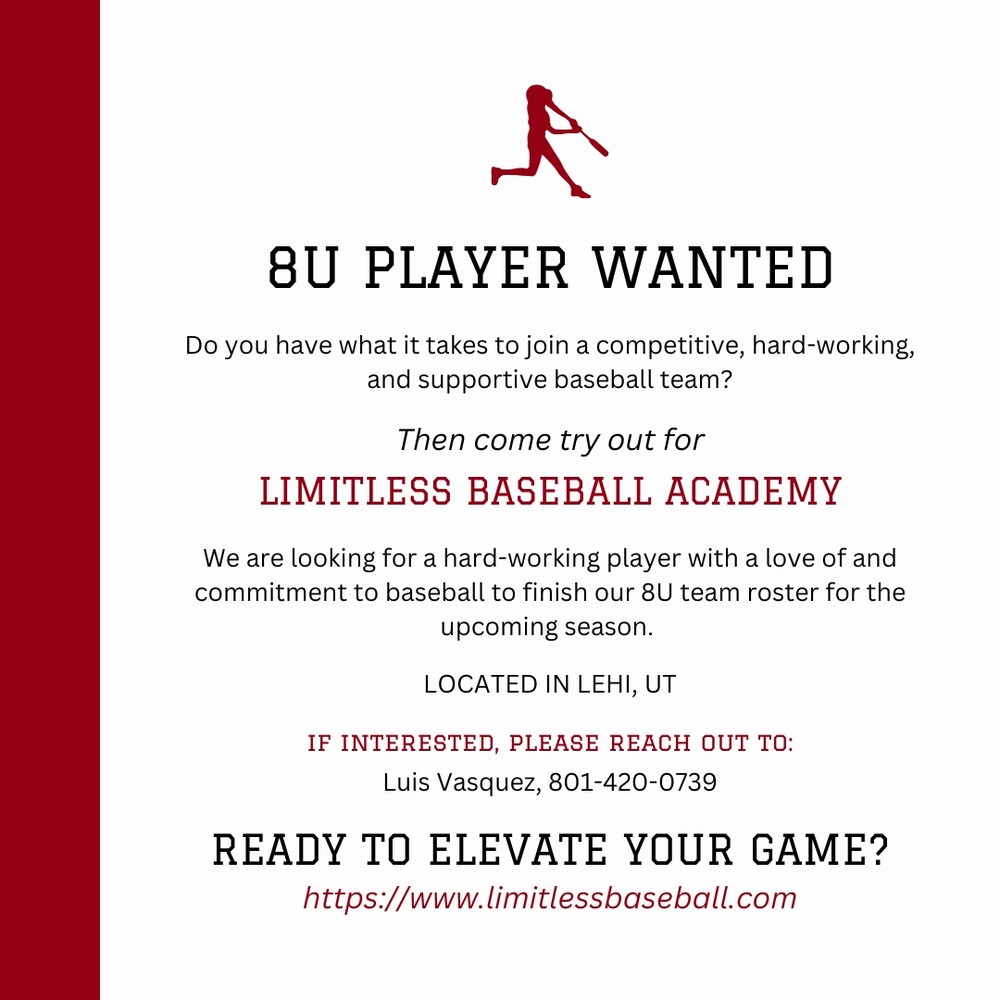 Limitless Baseball Academy | 8U | Travel Teams | 2025